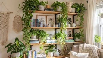 Hanging and shelf plants for small apartments in winter

